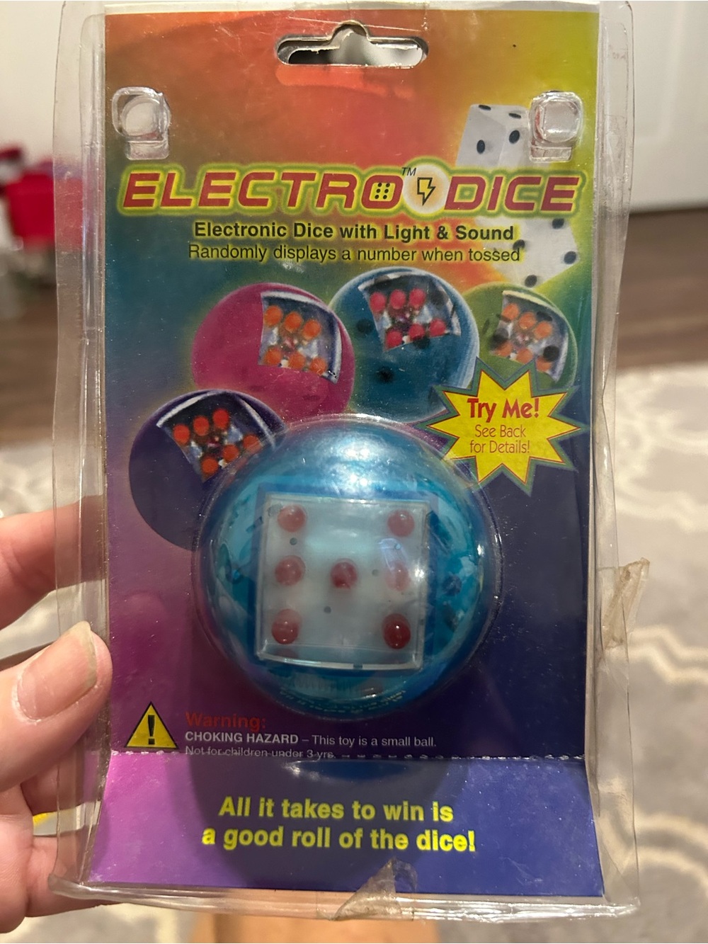 Electrodice Electronic Dice Handheld Game w/ Light & Sound, ED1L